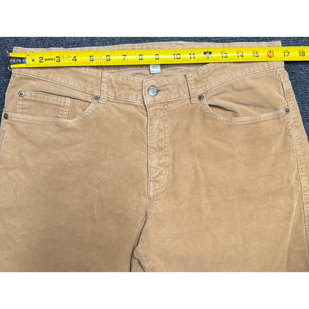 Peter Millar Mens Corduroy Pants Tan Khaki Straight Leg Size 34 x 31 Golf - Picture 6 of 6
